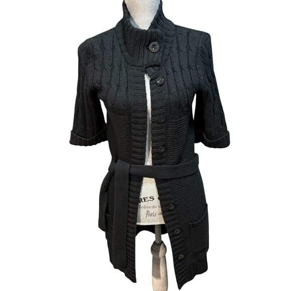 Merona Button-up Cardigan Sweater - Size XS - Cable Knit - Picture 1 of 11